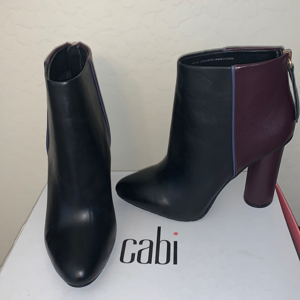 CABI BRAND NEW IN BOX SIZE 5 BISSET LEATHER ANKLE BOOTS